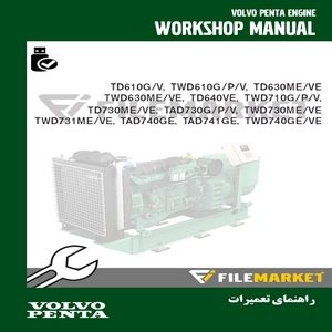راهنمای تعميرات موتور ولوو پنتا مدل TAD741GE,TAD740GE,TWD740GE